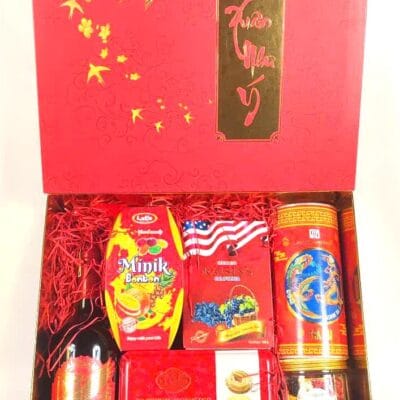 Hộp Quà Tết Đỏ NHƯ Ý 1