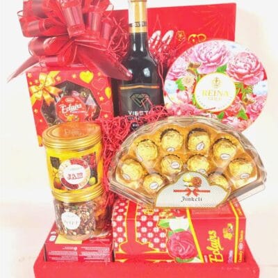 Giỏ Quà Tết Gỗ Đỏ 1