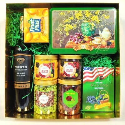 Khay Quà Tết Gỗ Xanh Lá 1