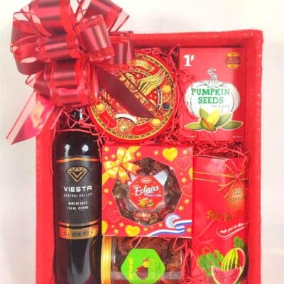 Khay Quà Tết Gỗ Đỏ 1